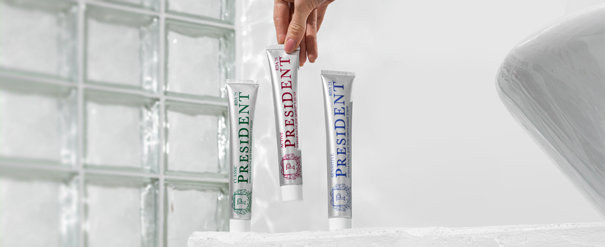 Clinical study results for PRESIDENT Active toothpaste